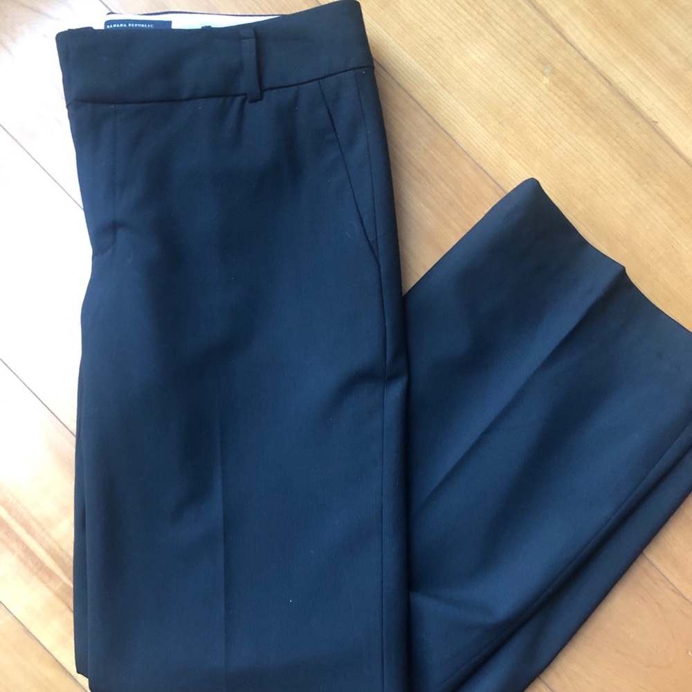 Banana Republic Black Trouser Petite Martin Fit